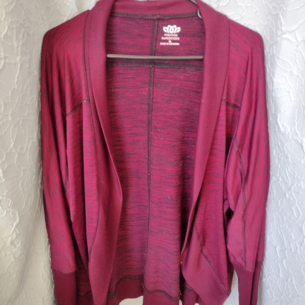 Sweatshirt cardigan